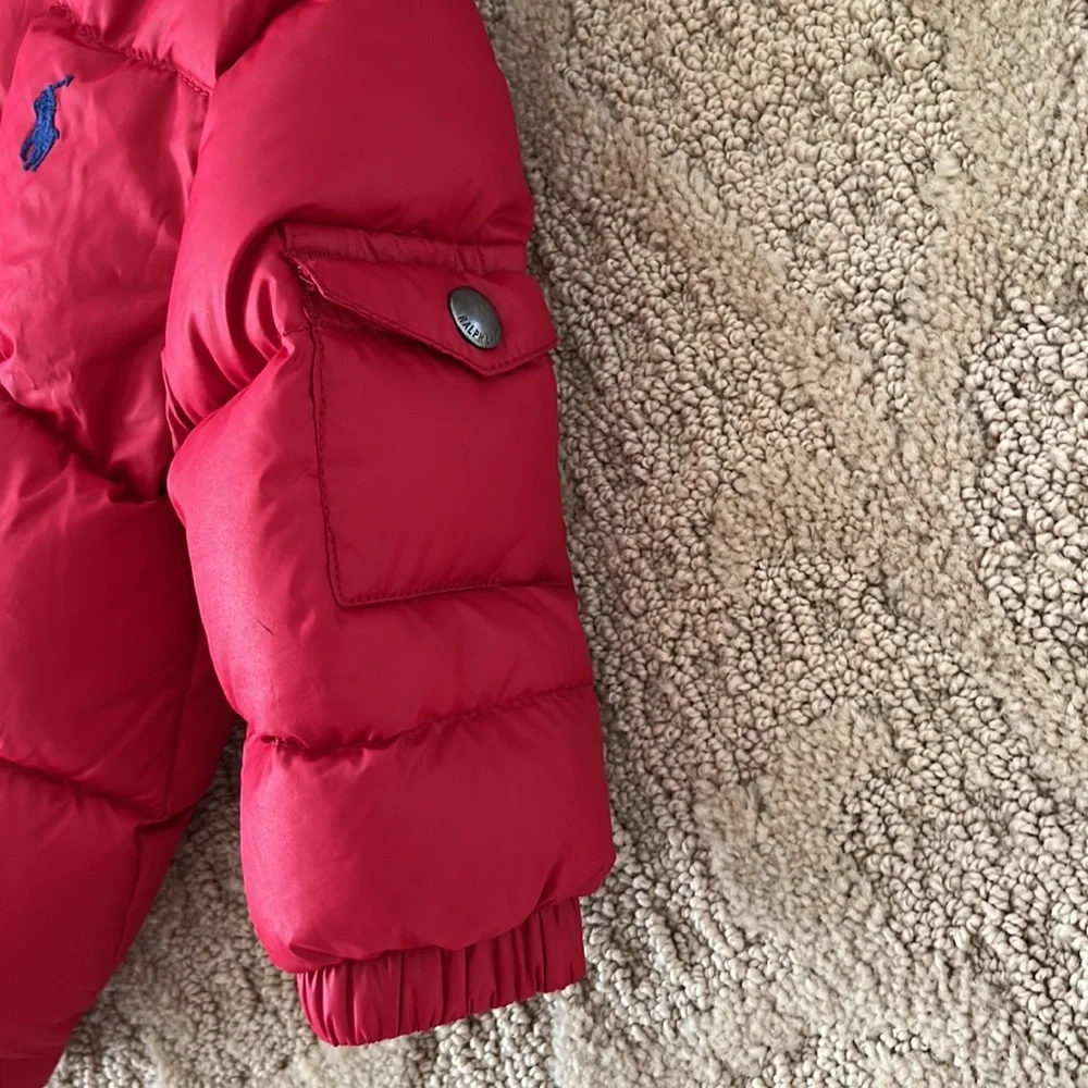 Ralph Lauren Red Down Jacket Size 12M